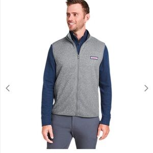 Vineyard Vines Mountain Sweater Fleece Vest (BLUE label/tag not pink)